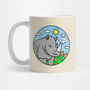 Cute cartoon rhino Mug